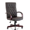 adjacent view of chesterfield executive office chair on workplace design uk