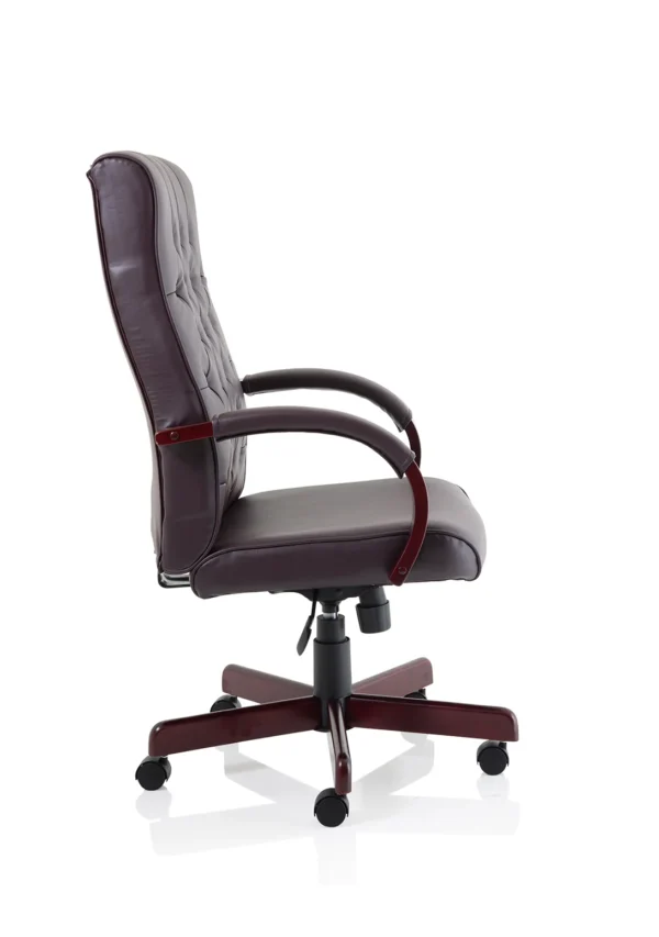 side view of chesterfield office chair