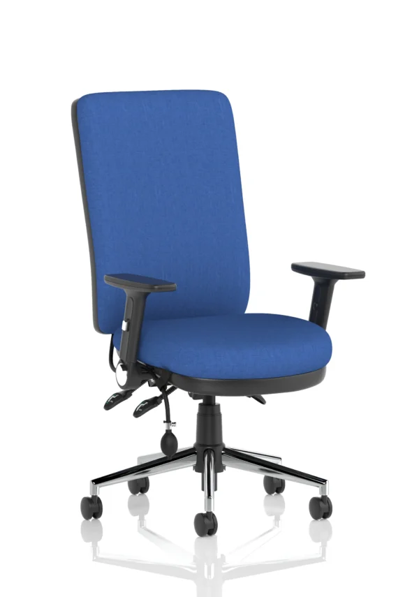 chiro office chair in blue colour