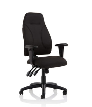 adjacent view of esme task office chair on workplace design uk