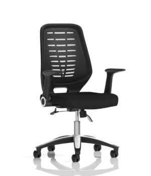 adjacent view of relay task office chair on workplace design uk
