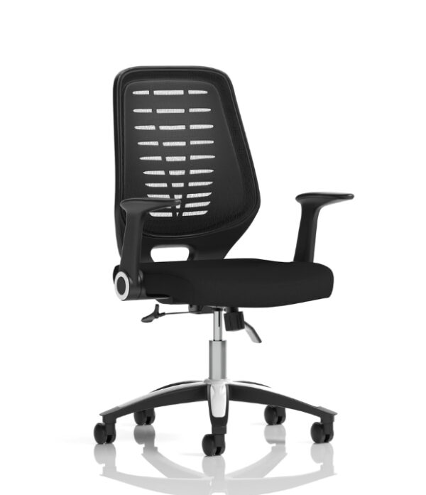 adjacent view of relay task office chair on workplace design uk