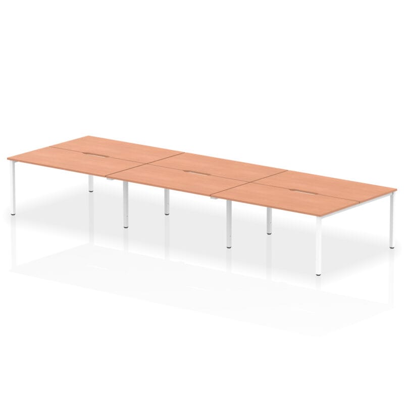 Evolve Plus B2B Bench Desk - 6 Person - Image 26