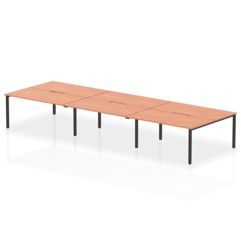 Evolve Plus B2B Bench Desk - 6 Person - Image 49