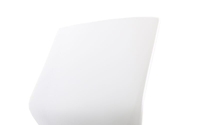 Florence White Frame Fabric Seat High Stool Chair - Image 8
