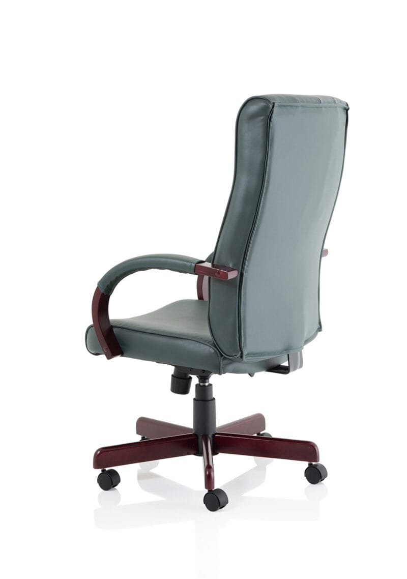 Chesterfield High Back Leather Executive Office Chair with Arms - Image 21