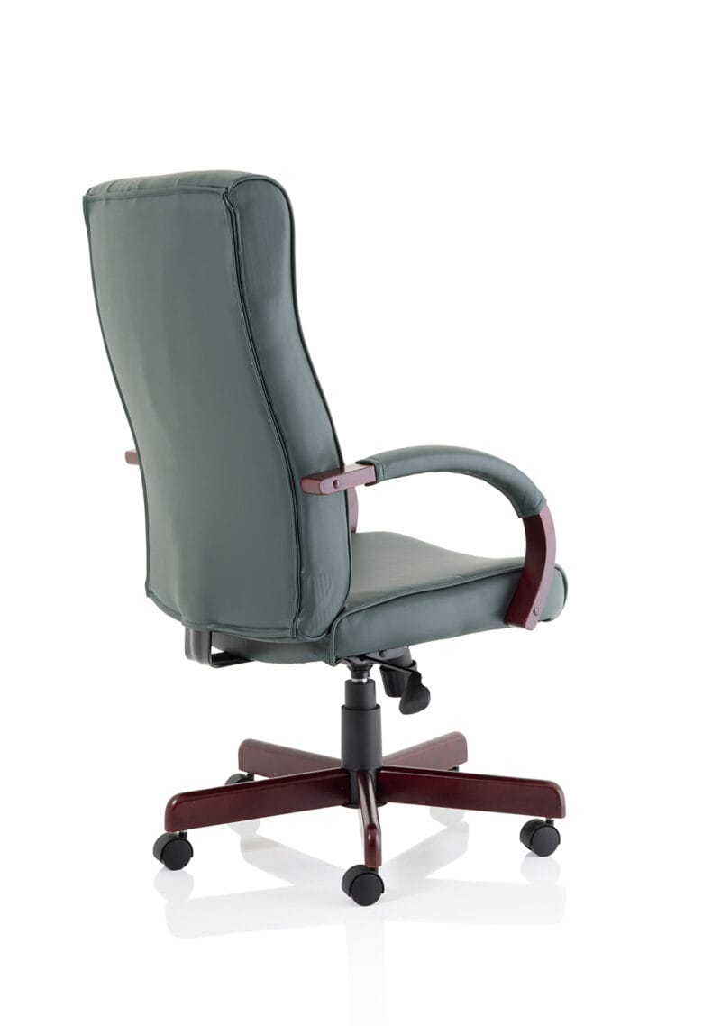 Chesterfield High Back Leather Executive Office Chair with Arms - Image 23