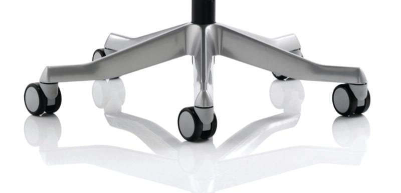 Zure High Back White Shell Executive Office Chair with Arms - Image 18