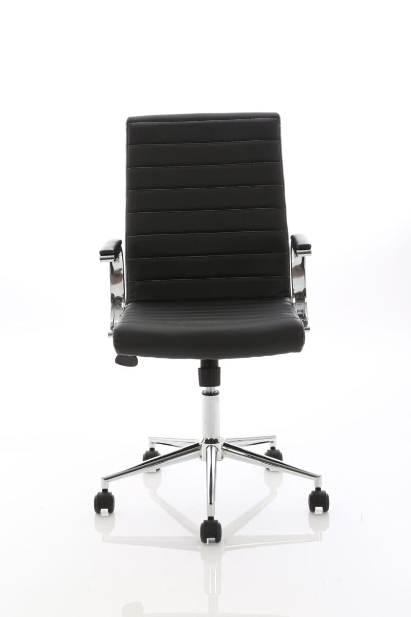 Ezra Medium Back Leather Executive Office Chair with Arms - Image 2