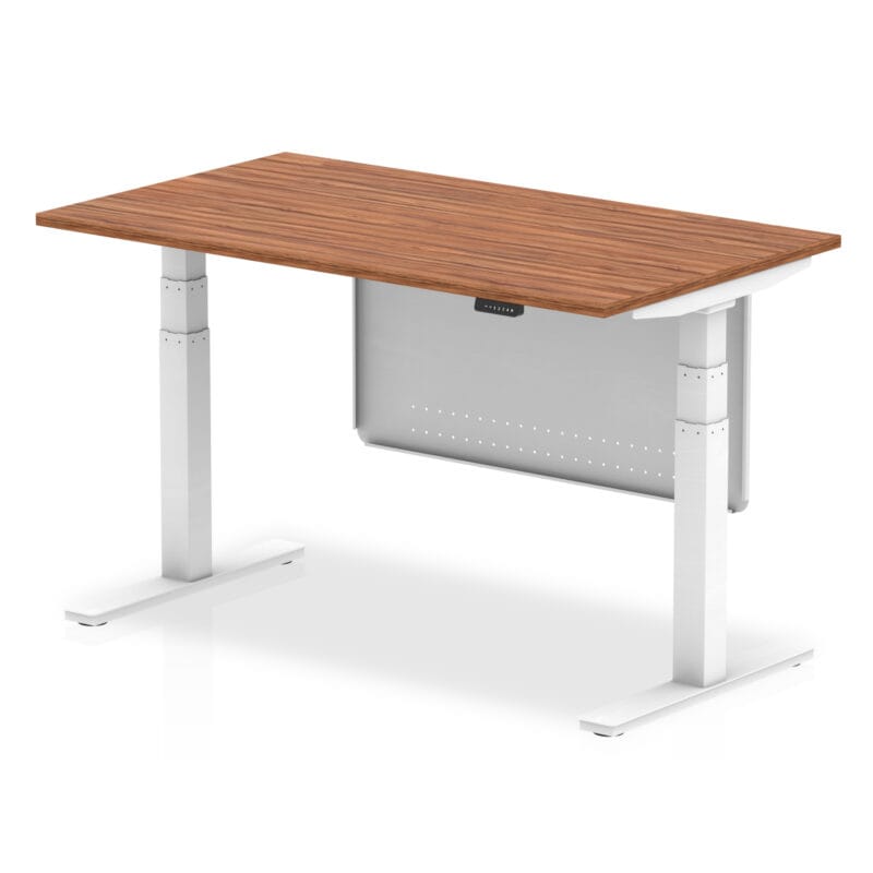 Air Height Adjustable Desk without Cable Ports with Steel Modesty Panel - Image 33