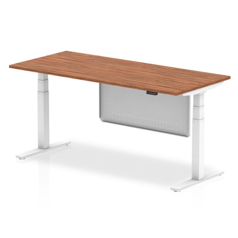 Air Height Adjustable Desk without Cable Ports with Steel Modesty Panel - Image 69