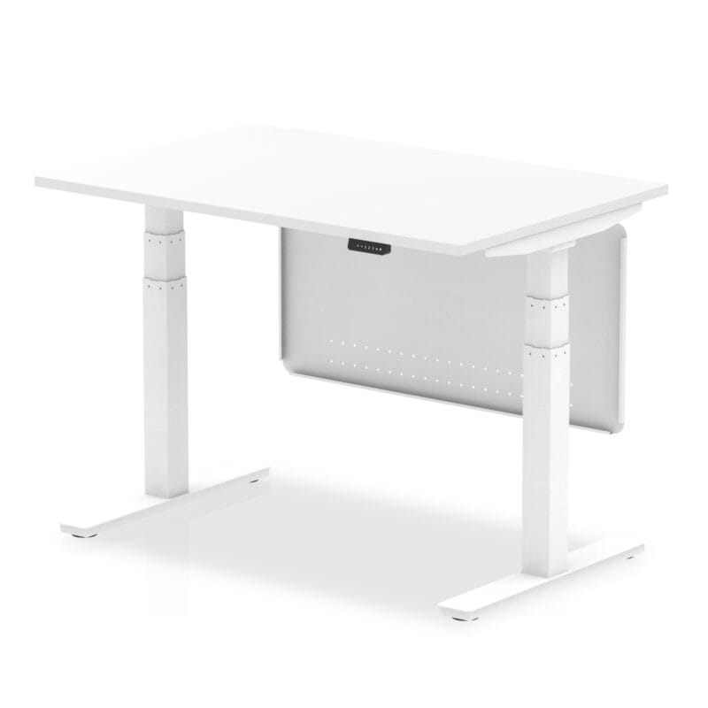 Air Height Adjustable Desk without Cable Ports with Steel Modesty Panel - Image 18