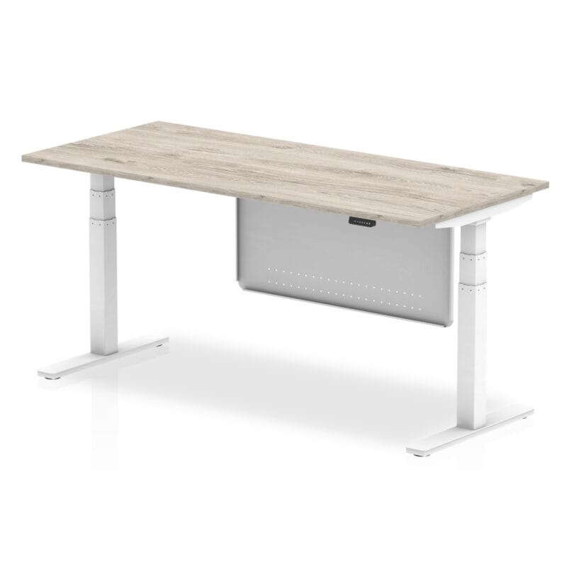 Air Height Adjustable Desk without Cable Ports with Steel Modesty Panel - Image 60