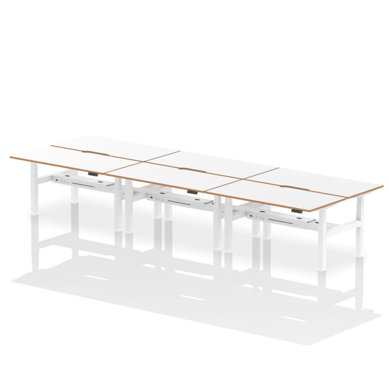 Oslo Air Back-to-Back Height Adjustable Bench Desk - Image 15