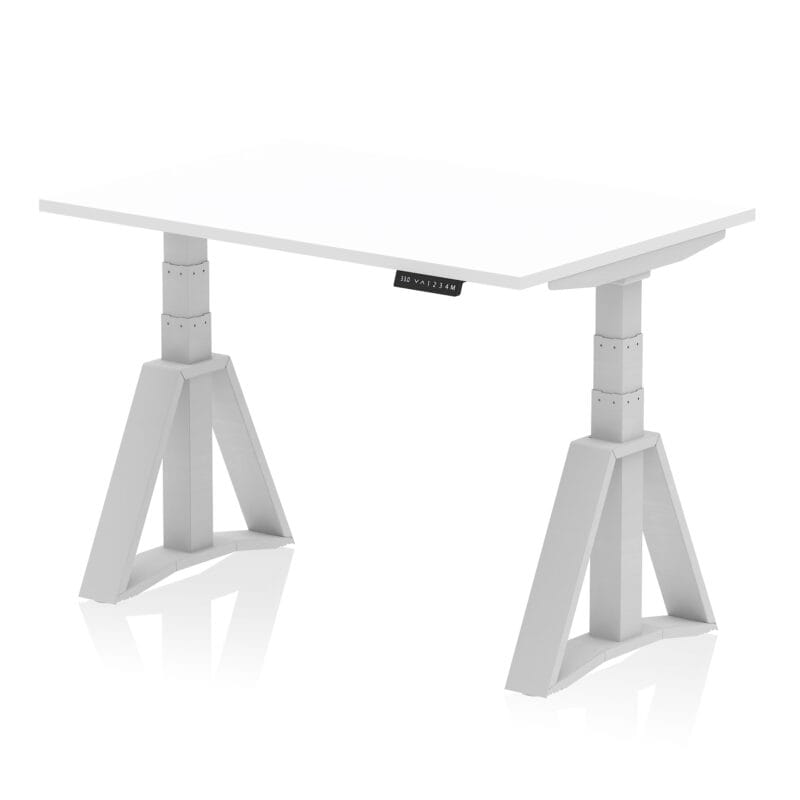 Air Height Adjustable Desk without Cable Ports With Piste Foot - Image 9