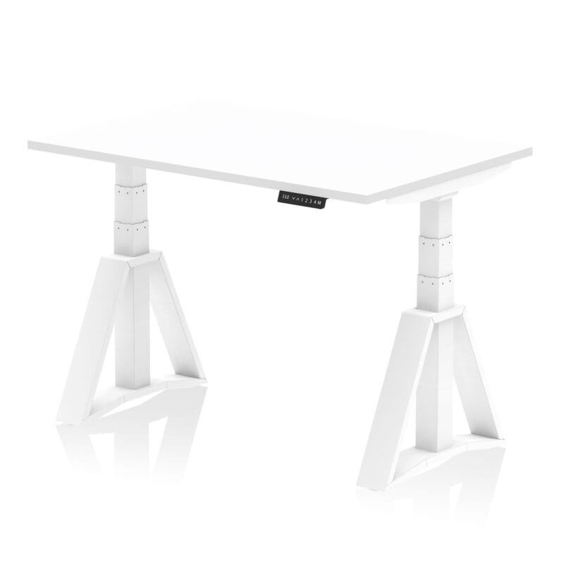 Air Height Adjustable Desk without Cable Ports With Piste Foot - Image 29