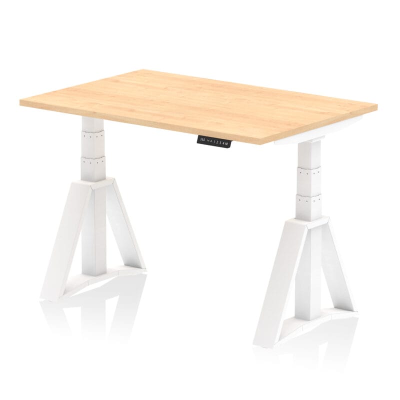 Air Height Adjustable Desk without Cable Ports With Piste Foot - Image 33