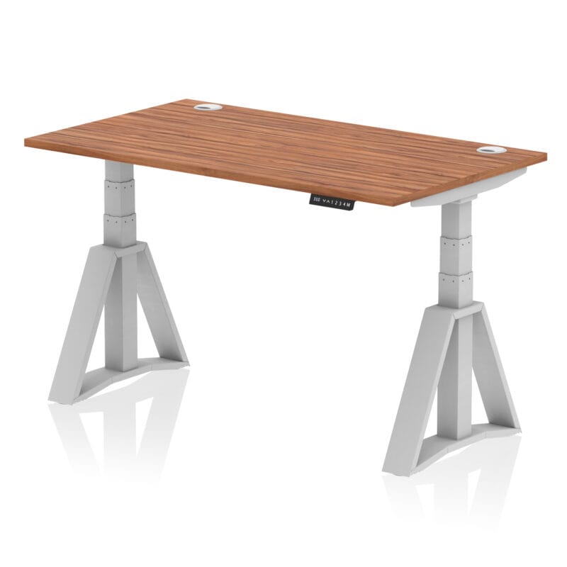Air Height Adjustable Desk With Cable Ports With Piste Foot - Image 6