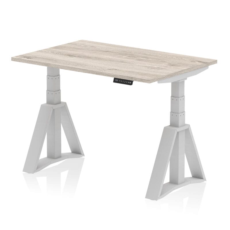 Air Height Adjustable Desk without Cable Ports With Piste Foot - Image 41