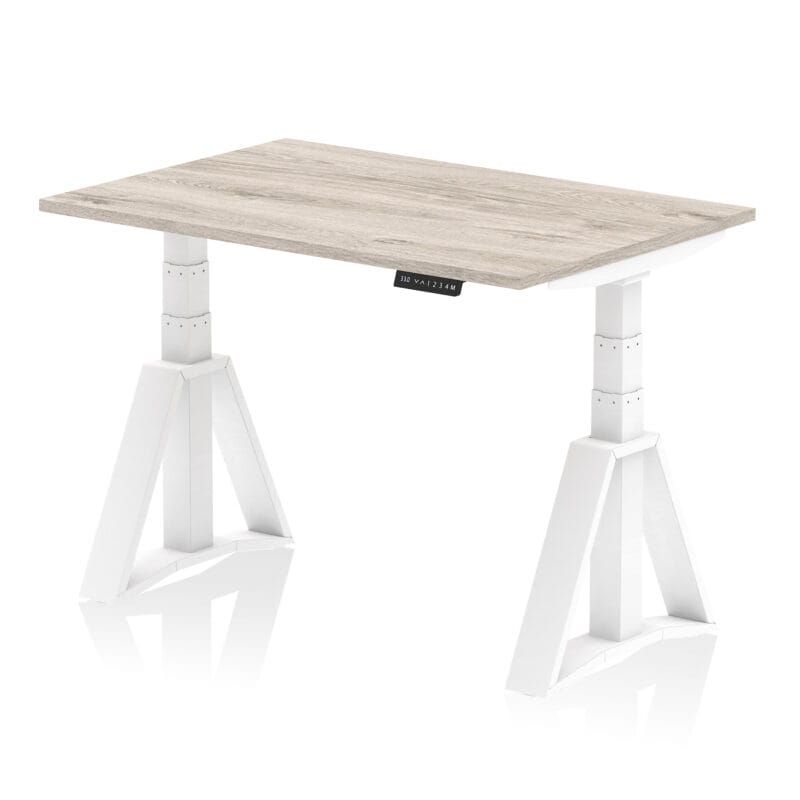 Air Height Adjustable Desk without Cable Ports With Piste Foot - Image 42
