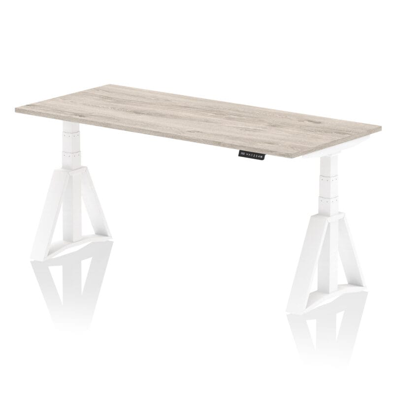 Air Height Adjustable Desk without Cable Ports With Piste Foot - Image 48