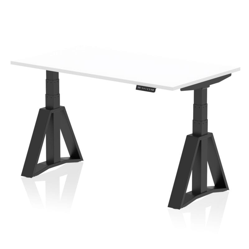 Air Height Adjustable Desk without Cable Ports With Piste Foot - Image 58