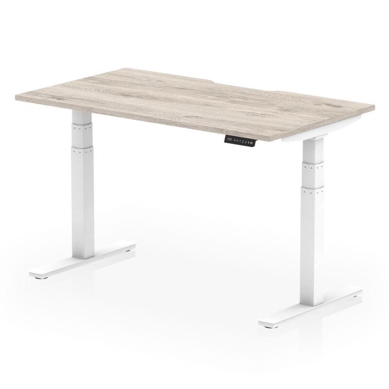 Air Scalloped Edge Height Adjustable Office Desk - Image 24