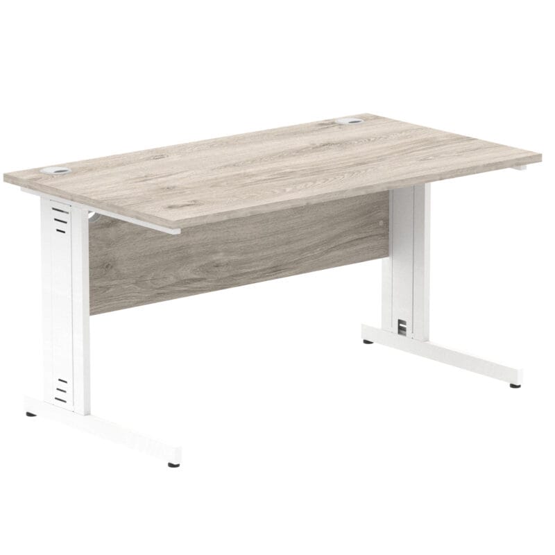Impulse 1400mm Straight Desk Cable Managed Leg - Image 27