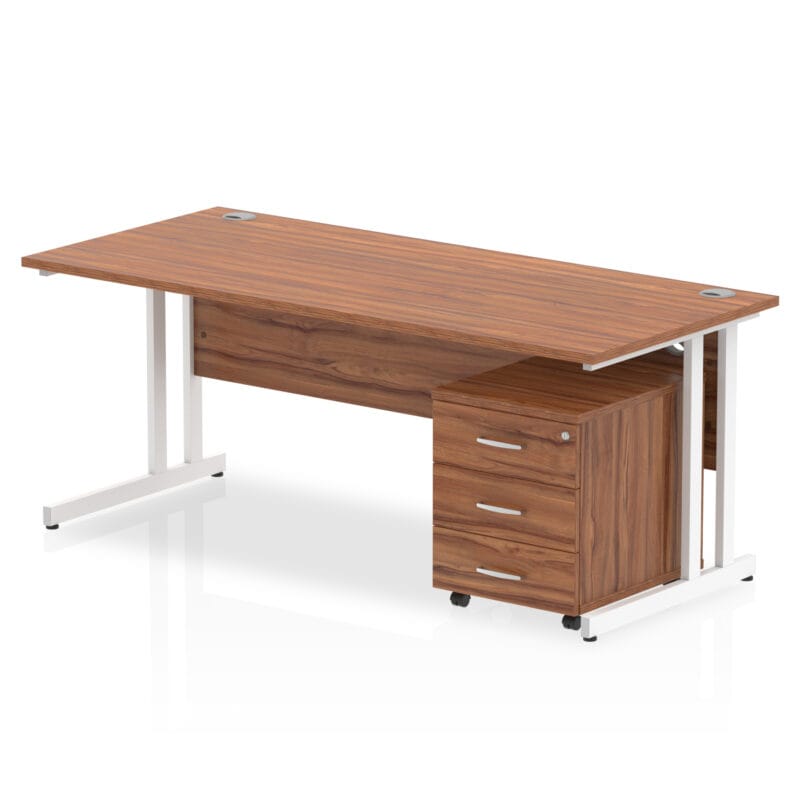 Impulse 1800mm Cantilever Straight Desk With Mobile Pedestal - Image 20