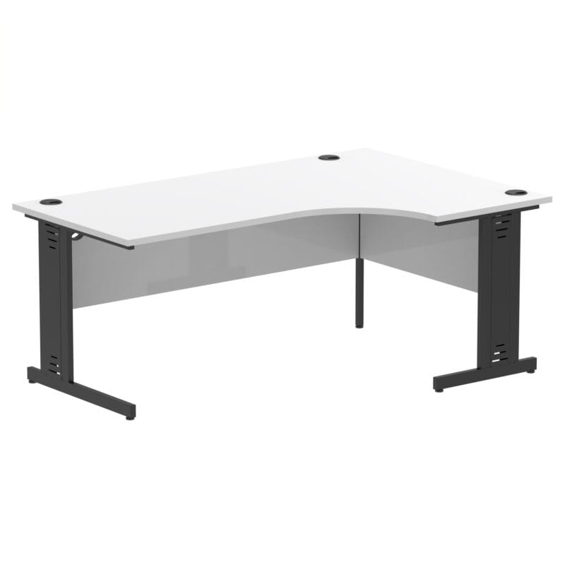 Impulse 1800mm Right Crescent Desk Cable Managed Leg - Image 16