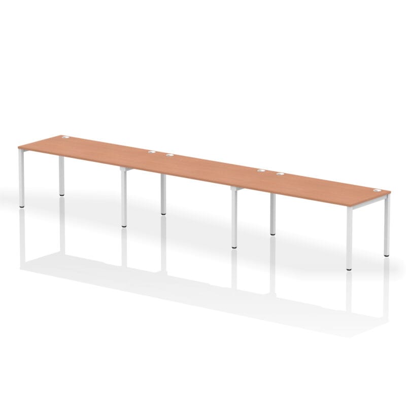 Impulse Single Row Bench Desk - 3 Person - Image 26