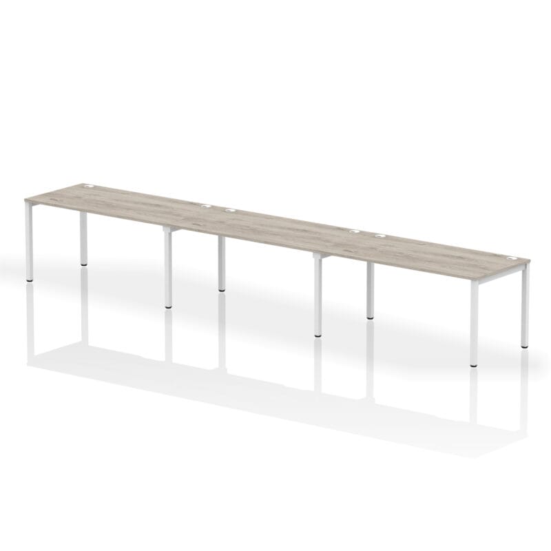Impulse Single Row Bench Desk - 3 Person - Image 28