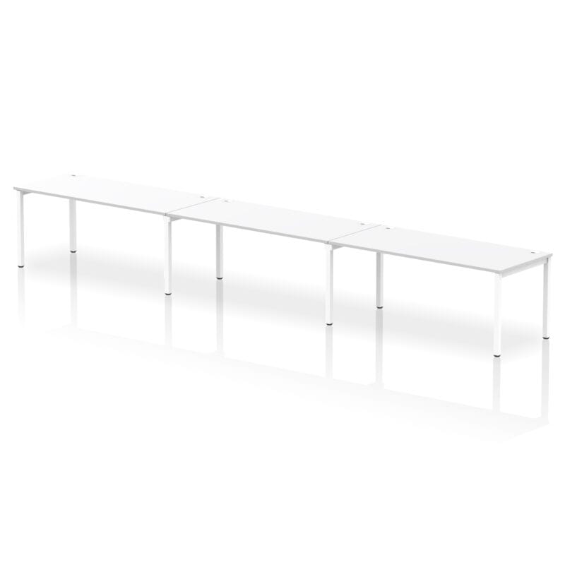 Impulse Single Row Bench Desk - 3 Person - Image 48