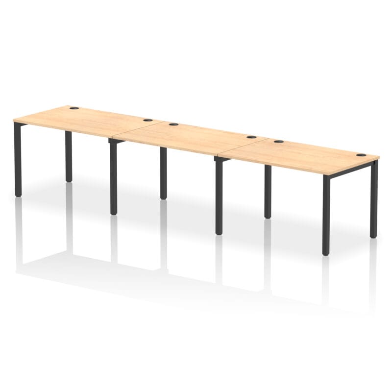 Impulse Single Row Bench Desk - 3 Person - Image 54