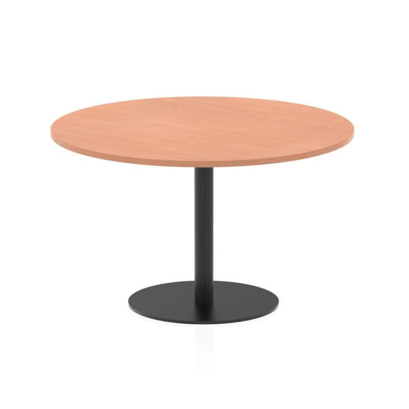 Italia Round Poseur Table Black Leg - Image 37