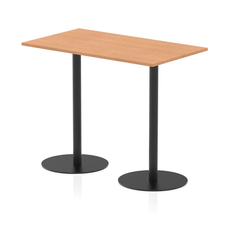 Italia Rectangular Poseur Table Black Leg - Image 23
