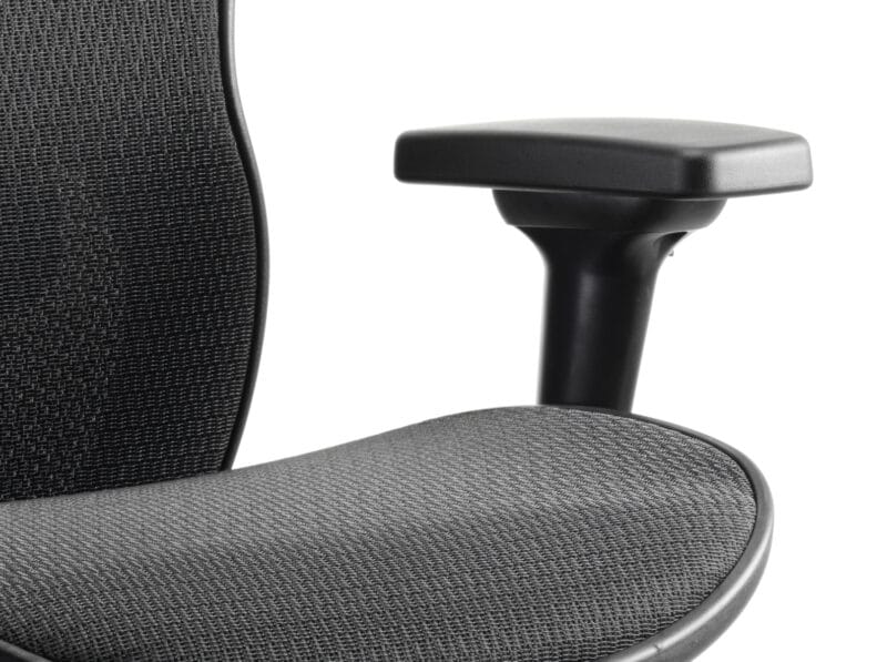 Stealth Shadow High Mesh Back Ergonomic Posture Chair with Arms - Image 11