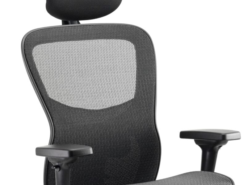 Stealth Shadow High Mesh Back Ergonomic Posture Chair with Arms - Image 14