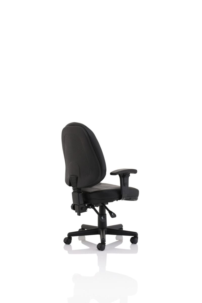 Jackson Medium Back Black Leather Task Operator Office Chair - Image 15