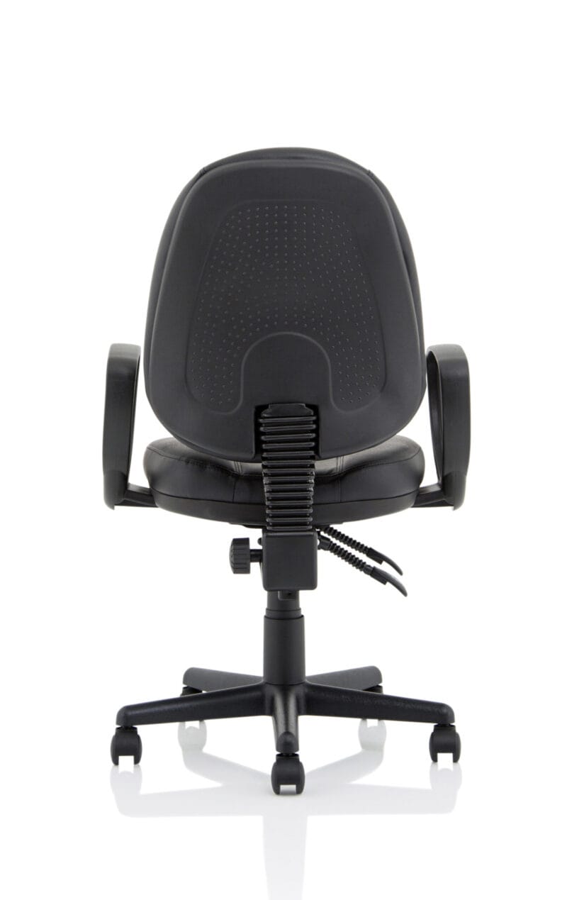 Jackson Medium Back Black Leather Task Operator Office Chair - Image 22