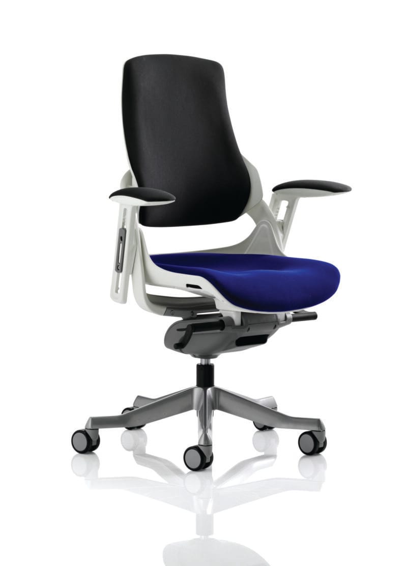 Zure High Back White Shell Executive Office Chair with Arms - Image 60