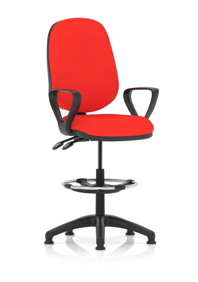 Eclipse Plus II Task Operator Office Chair with Hi Rise Draughtsman Kit - Image 14