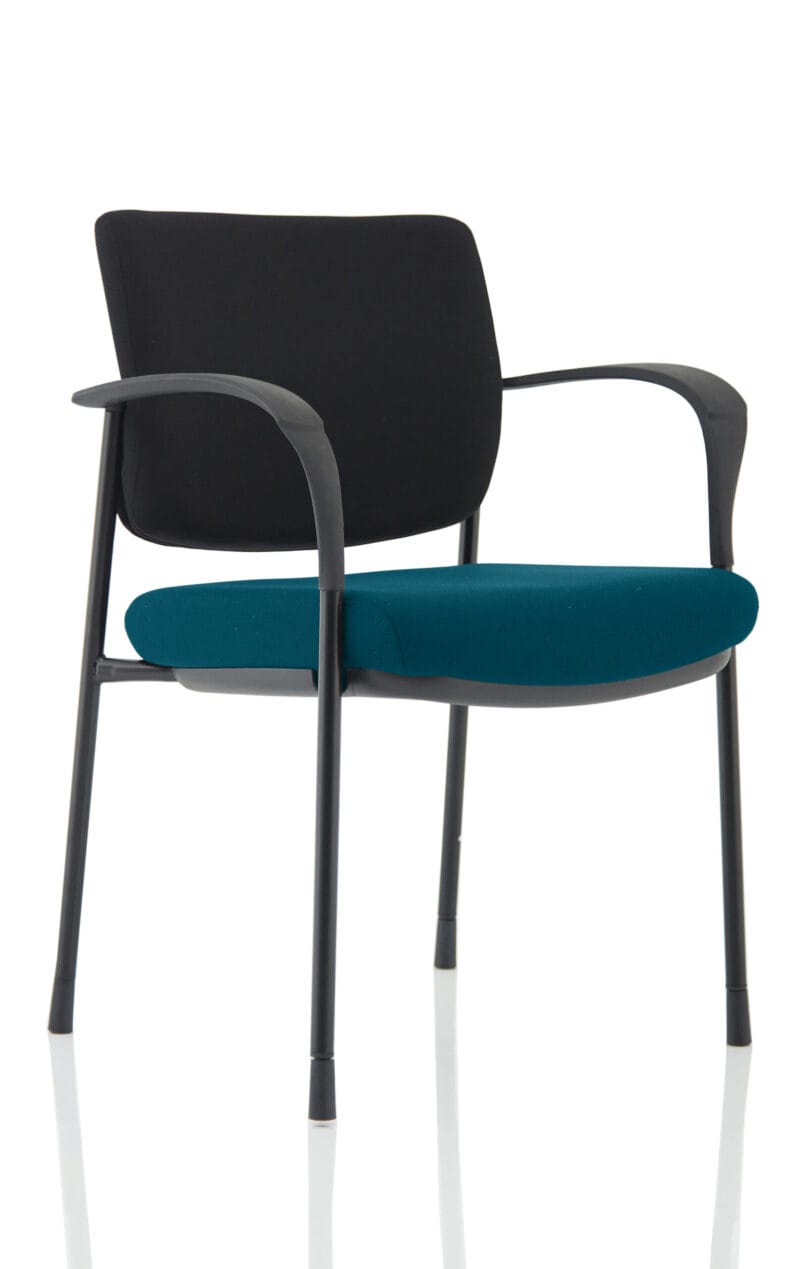 Brunswick Deluxe Medium Back Stacking Visitor Office Chair with Arms - Image 3