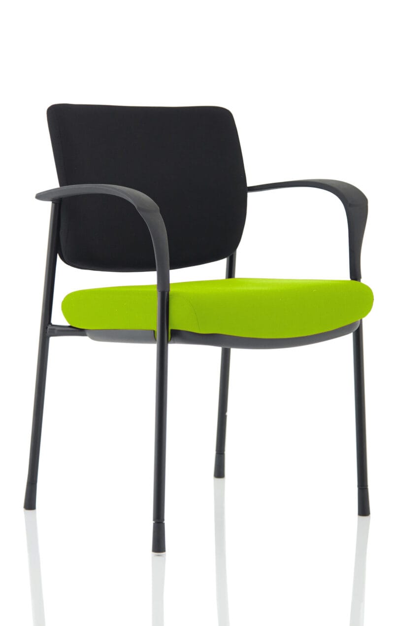 Brunswick Deluxe Medium Back Stacking Visitor Office Chair with Arms - Image 4