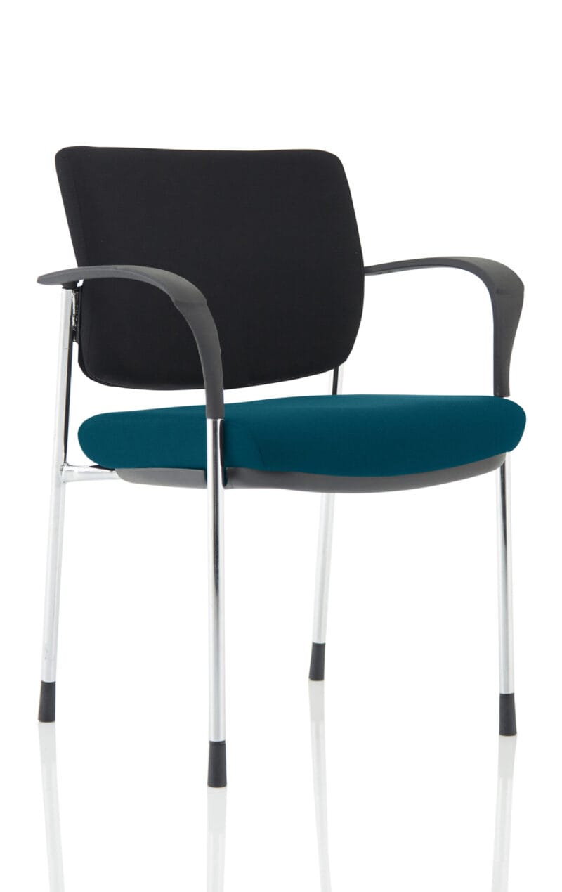 Brunswick Deluxe Medium Back Stacking Visitor Office Chair with Arms - Image 11