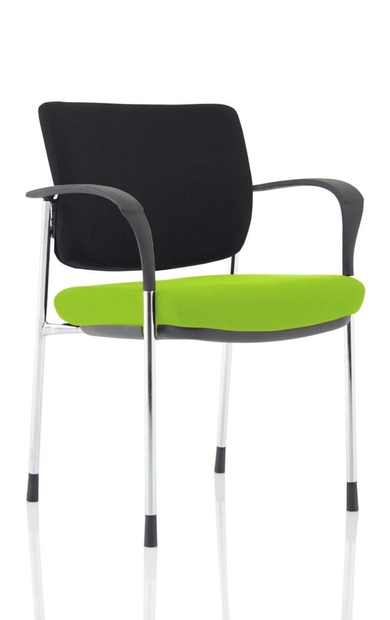 Brunswick Deluxe Medium Back Stacking Visitor Office Chair with Arms - Image 12