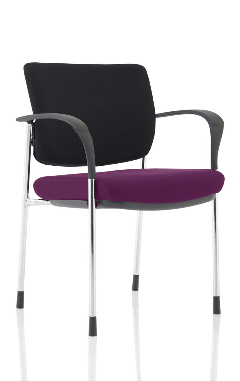 Brunswick Deluxe Medium Back Stacking Visitor Office Chair with Arms - Image 16