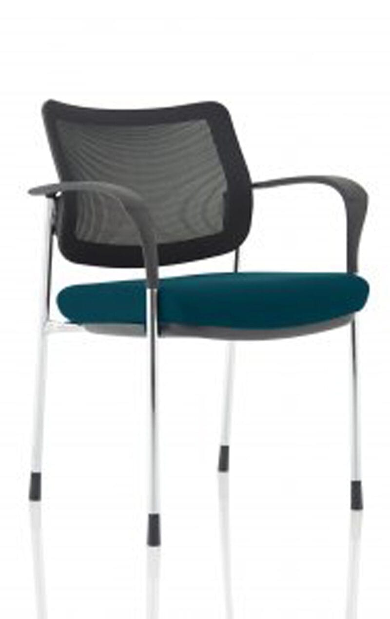 Brunswick Deluxe Medium Back Stacking Visitor Office Chair with Arms - Image 50