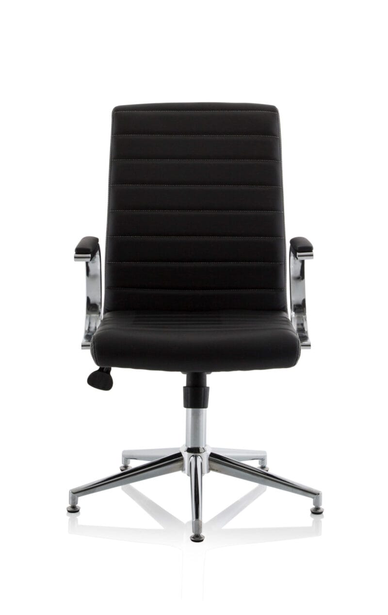 Ezra Medium Back Leather Executive Office Chair with Arms - Image 9