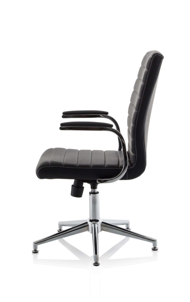 Ezra Medium Back Leather Executive Office Chair with Arms - Image 11